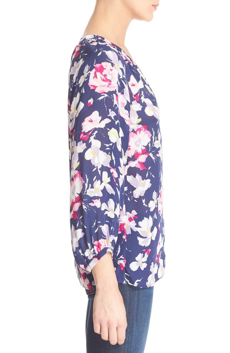 Joie 'McKenna' Floral Print Silk Blouse, Alternate, color, 