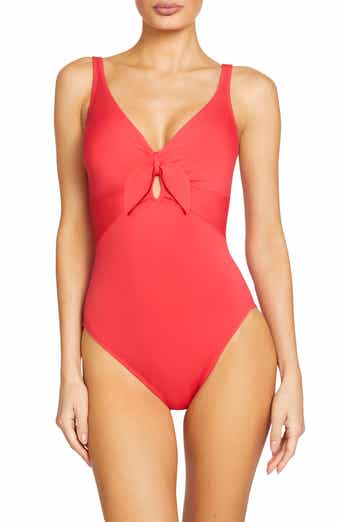 Robin Piccone Ava Knit One-Piece Swimsuit
