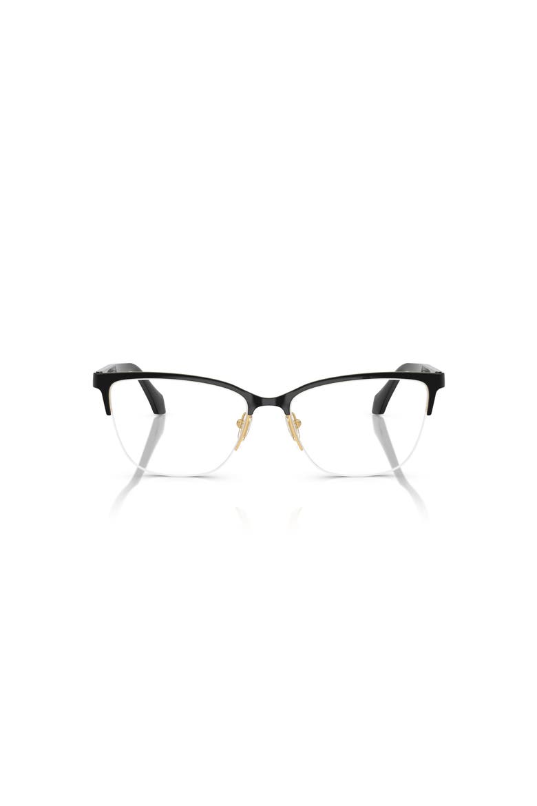 54mm Cat Eye optical glasses, Alternate, color, Gold/ Black