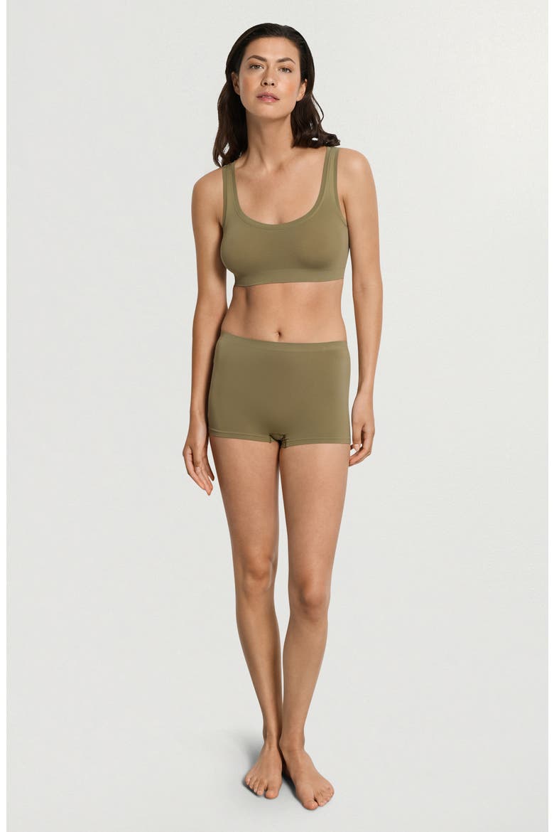 Touch Feeling Crop Top, Alternate, color, COVERT GREEN