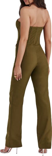 Strapless Corset Jumpsuit