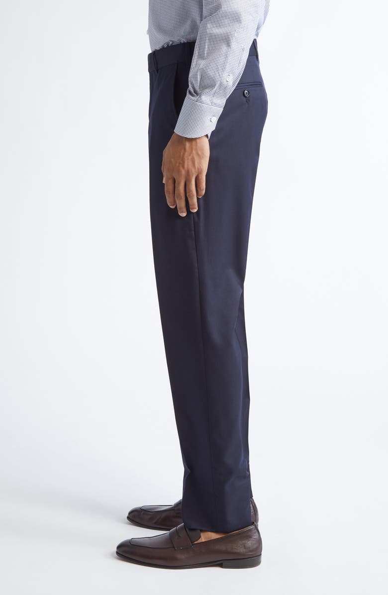 ZEGNA Centoventimilia Wool Trousers, Alternate, color, Navy Blue
