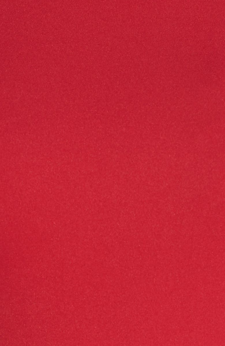 Maggy London Colorblock Scuba Midi Dress, Alternate, color, Persian Red/ Dried Cherry