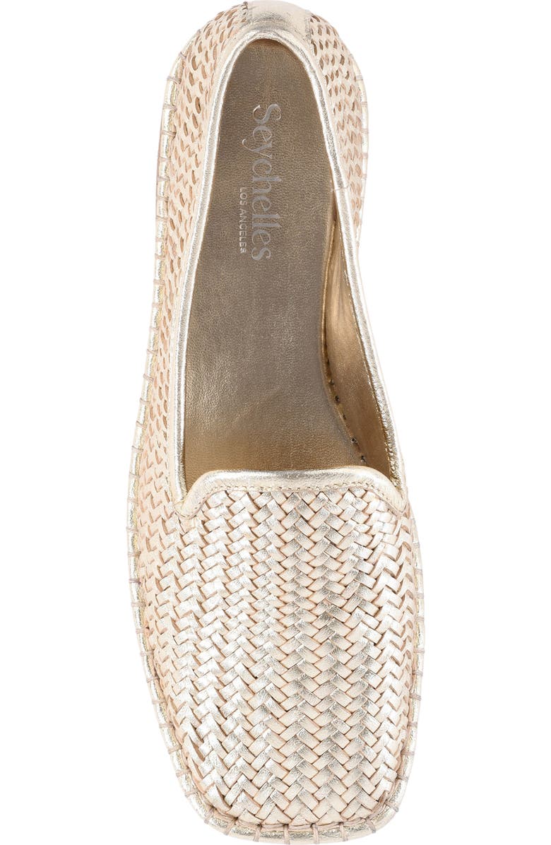 Seychelles Trustworthy Woven Loafer, Alternate, color, Gold