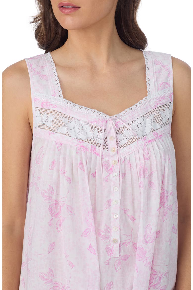 Floral Cotton Ballet Nightgown, Alternate, color, ROSE PRINT