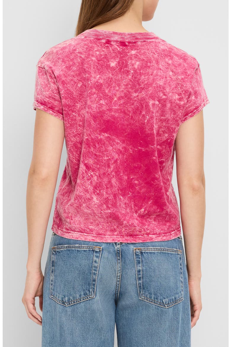 Harlan Cropped V-Neck T-Shirt, Alternate, color, FRENCH ROSE