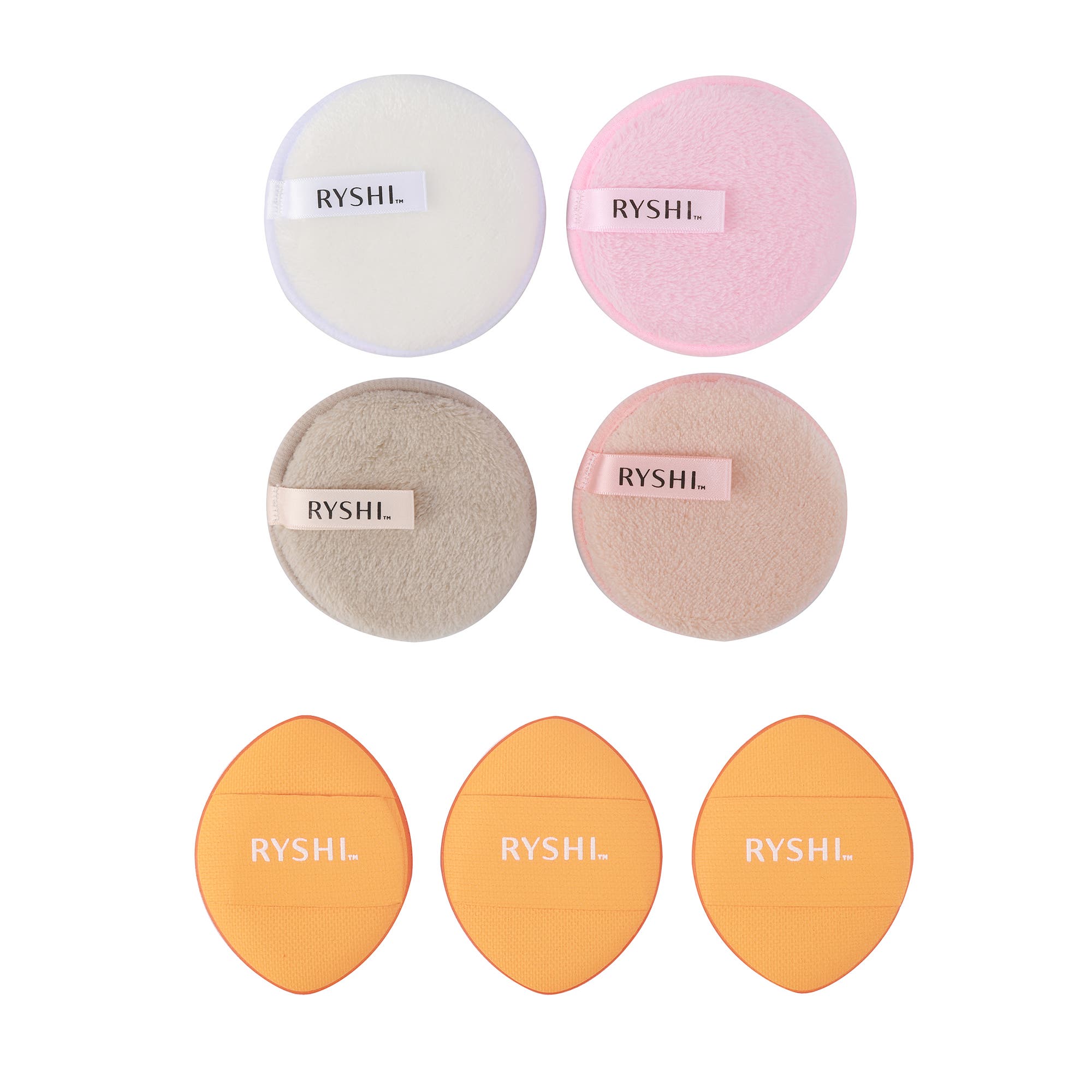 PURSONIC Flawless Blend & Clean Bundle Finger Beauty Blenders + Reusable Makeup Remover Cloths in Multicolor 