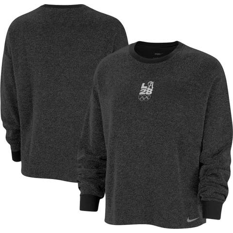 Women's Nike  Charcoal LA28 Summer Olympics Yoga Oversized Pullover Sweatshirt