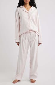 HOUSE OF CB Classic Brushed Cotton Flannel Pajamas