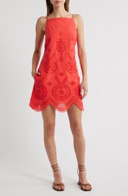 Cleobella Thandi Embroidered Organic Cotton Minidress