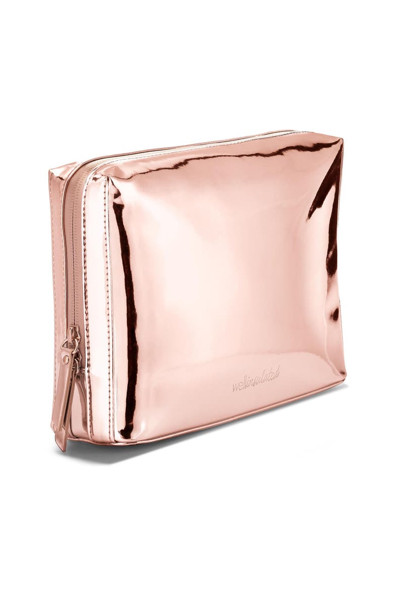 Performance Beauty Bag Large, Alternate, color, Rose Gold
