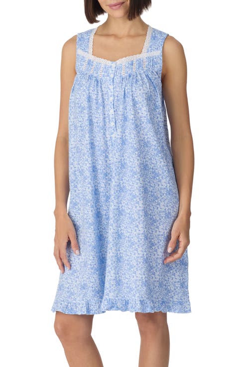 Sleeveless Cotton Jersey Nightgown