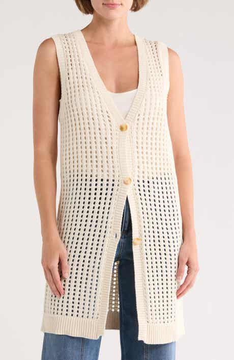 Sanctuary Cotton Open Stitch Vest