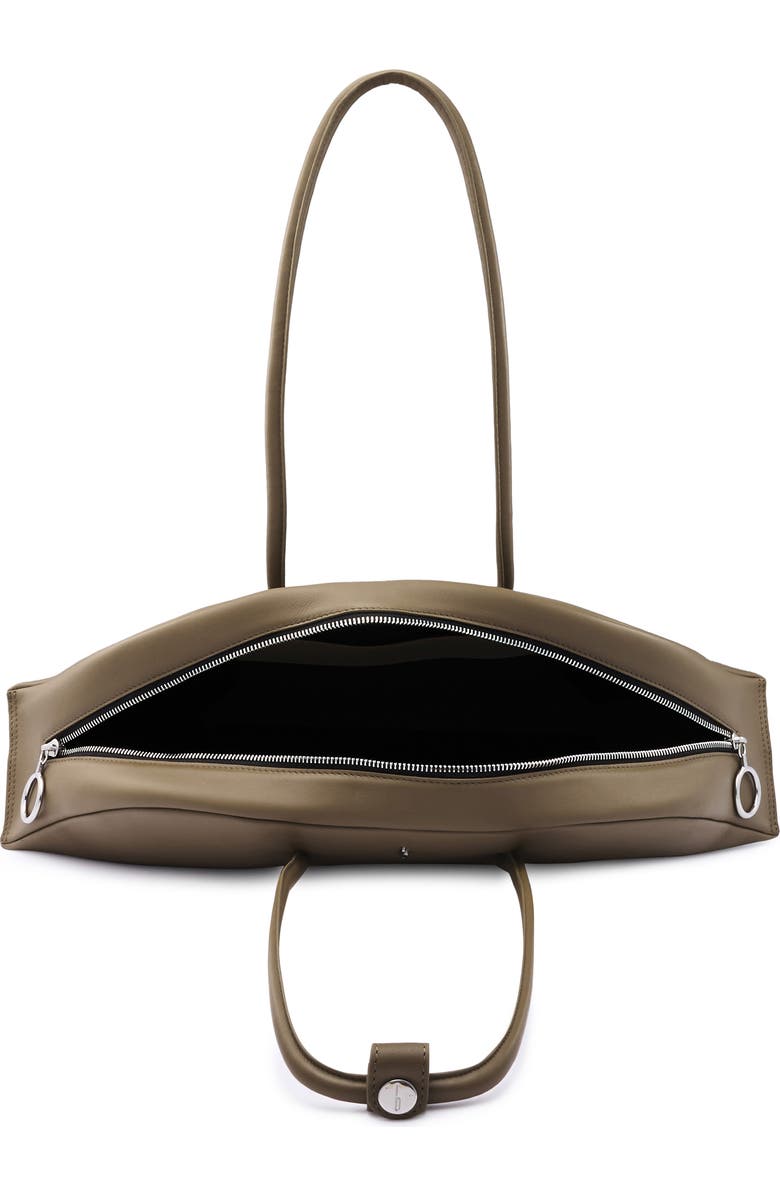 behno Laverne Leather Bowler Bag, Alternate, color, Palm