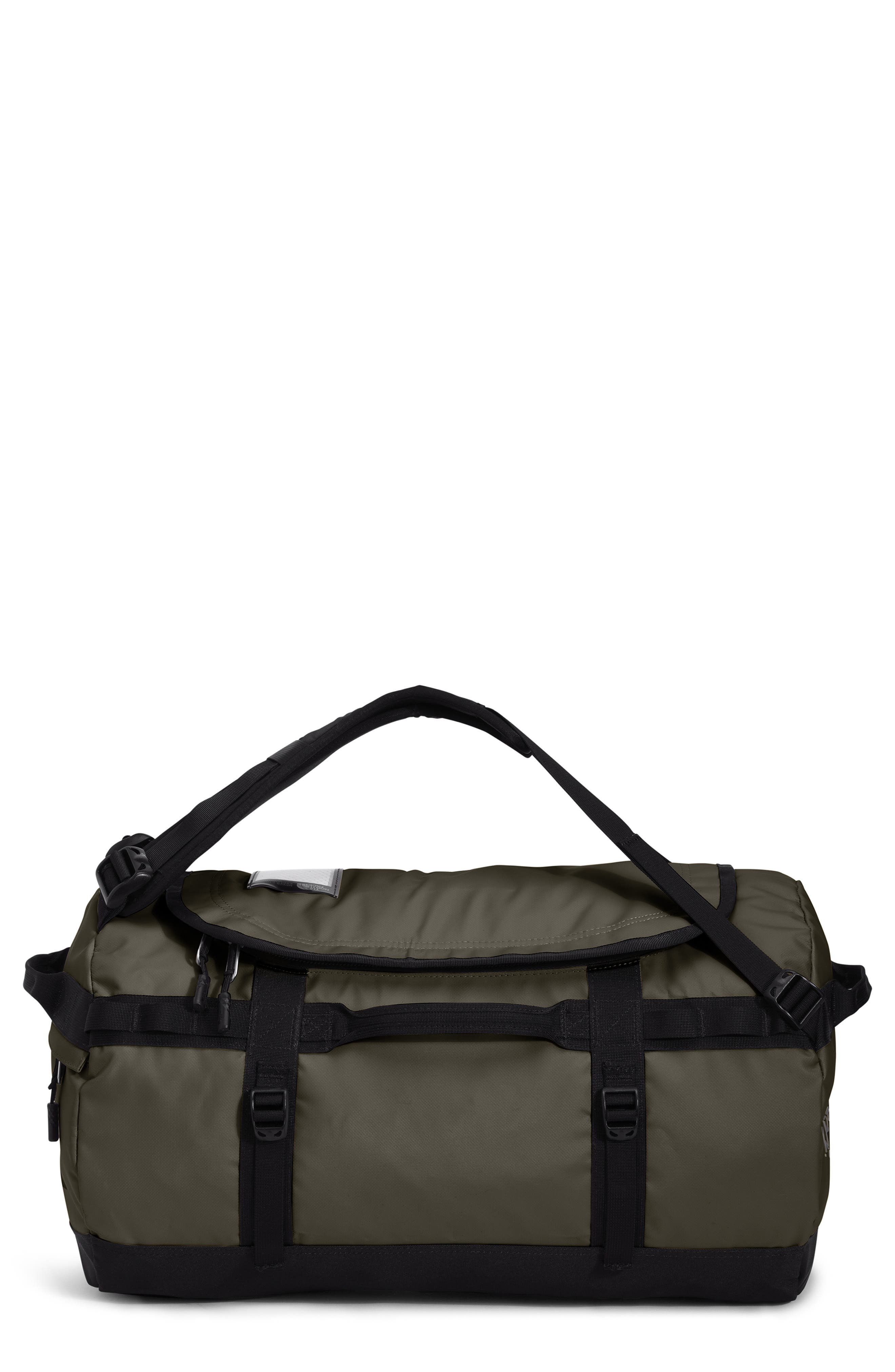 Base Camp 50L Duffle Bag, Main, color, NEW TAUPE GREEN/ TNF BLACK