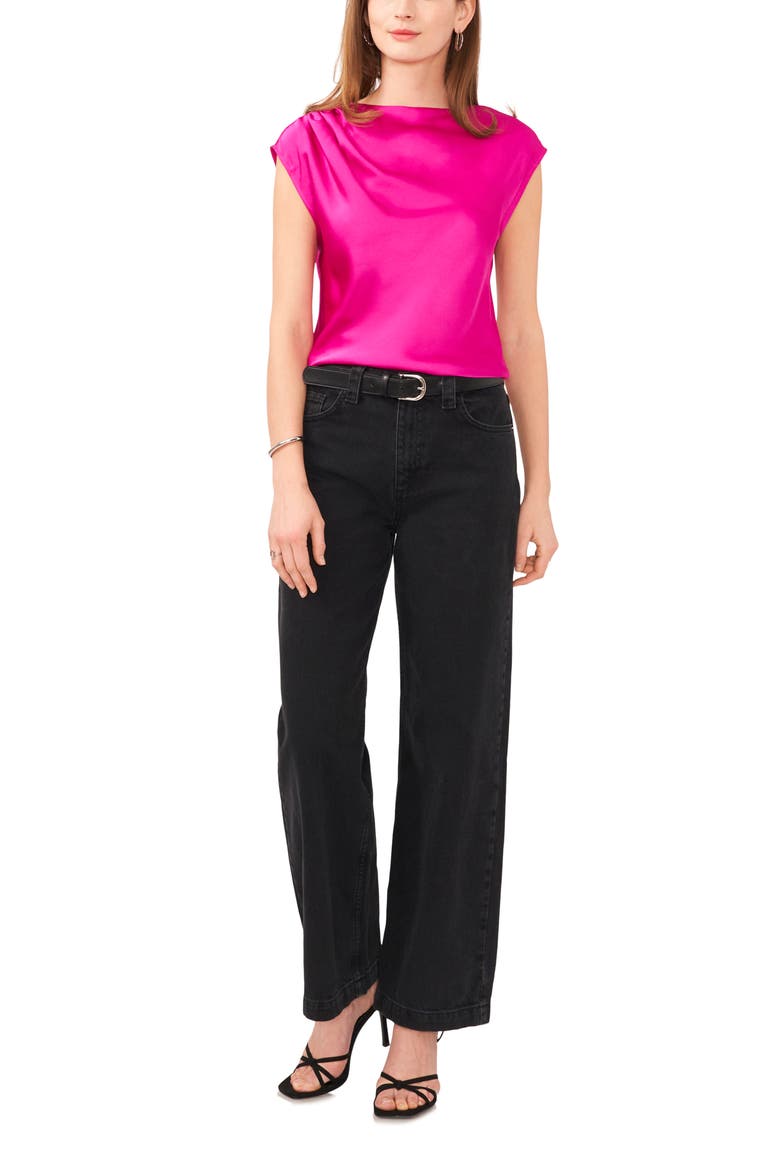 Vince Camuto Satin Boatneck Shell (Women) | Nordstromrack