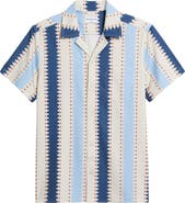 MAVRANS Strike a Match Print Weekend Camp Shirt