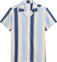 MAVRANS Strike a Match Print Weekend Camp Shirt