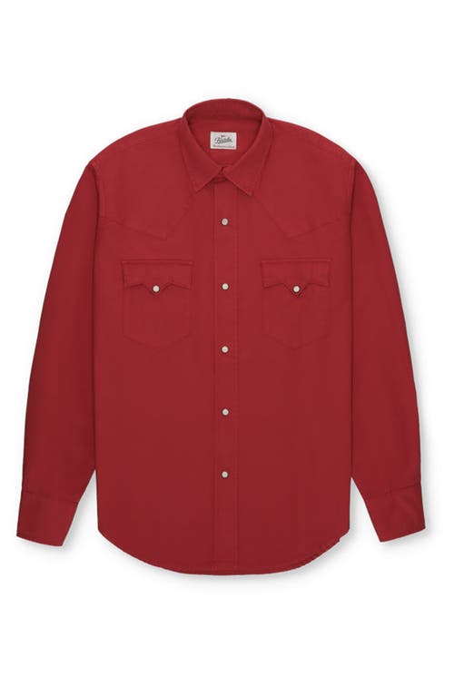 Fortela Kayace Texan Cotton Shirt In Red