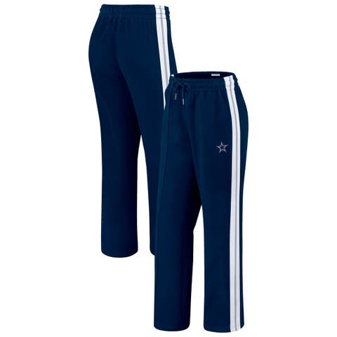 Women's WEAR by Erin Andrews Navy Dallas Cowboys Color-Block Straight Leg Pants