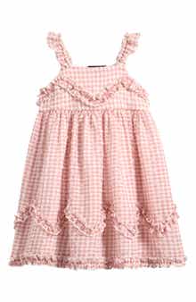 Kids' Gingham Ruffle Dress