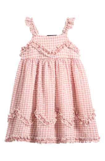 Kids' Gingham Ruffle Dress