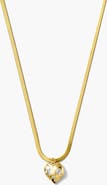 Joey Baby Freshwater Pearl Love You Chain Necklace