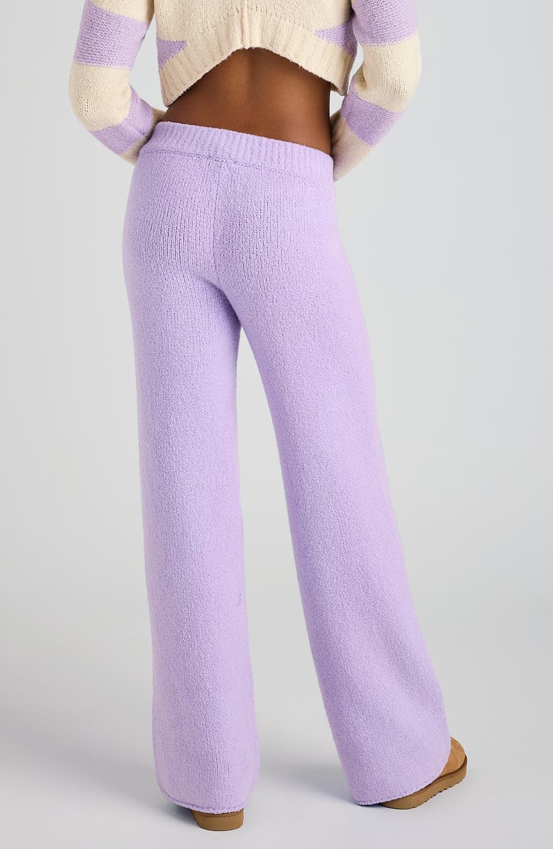 Florence by Mills Mid Rise Wide Leg Knit Pants, Alternate, color, Millie Lavender