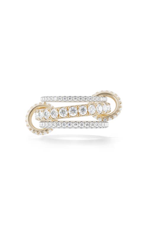 Spinelli Kilcollin Junia Diamond Pavé Linked Stack Ring In Gold