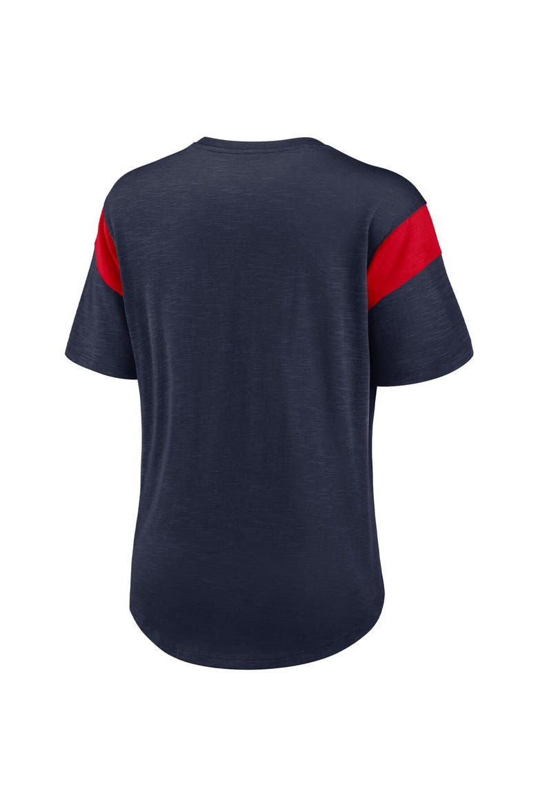 Women's Nike Heather Navy New England Patriots Primary Logo Fashion Top, Alternate, color, Heather Navy