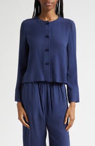 Emporio Armani Micro Leopard Spot Jacquard Top