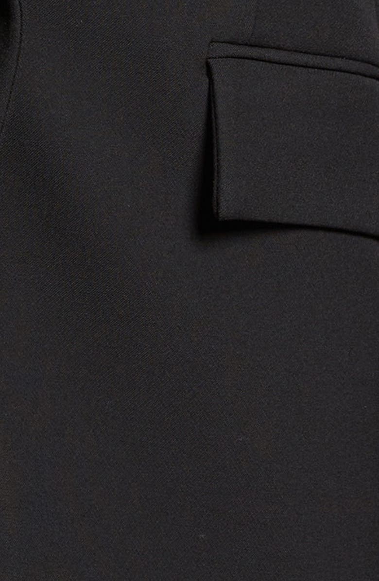 Veronica Beard Miller Stretch Crepe Dickey Jacket, Alternate, color, Black