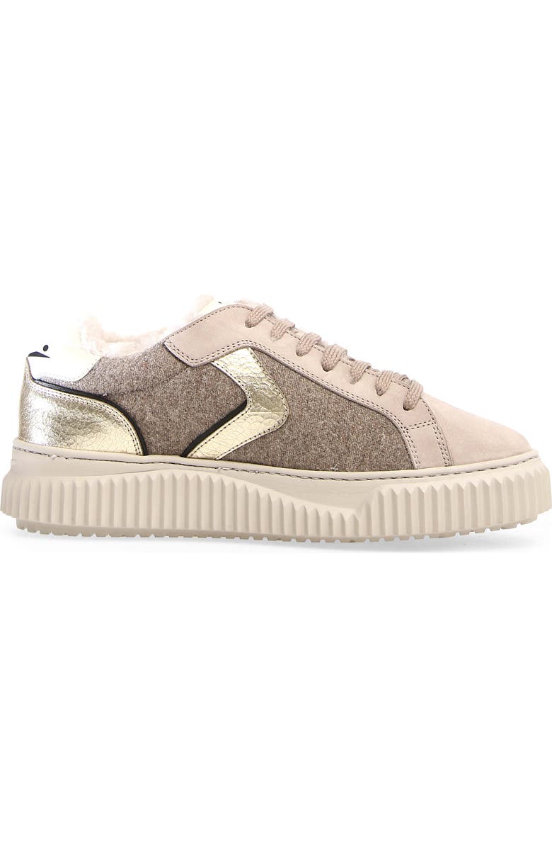 Voile Blanche Lipari Geniune Shearling Lined Sneaker, Alternate, color,