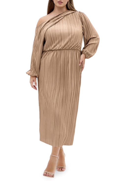 Jay Long Sleeve Midi Dress (Plus)