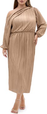 City Chic Jay Long Sleeve Midi Dress