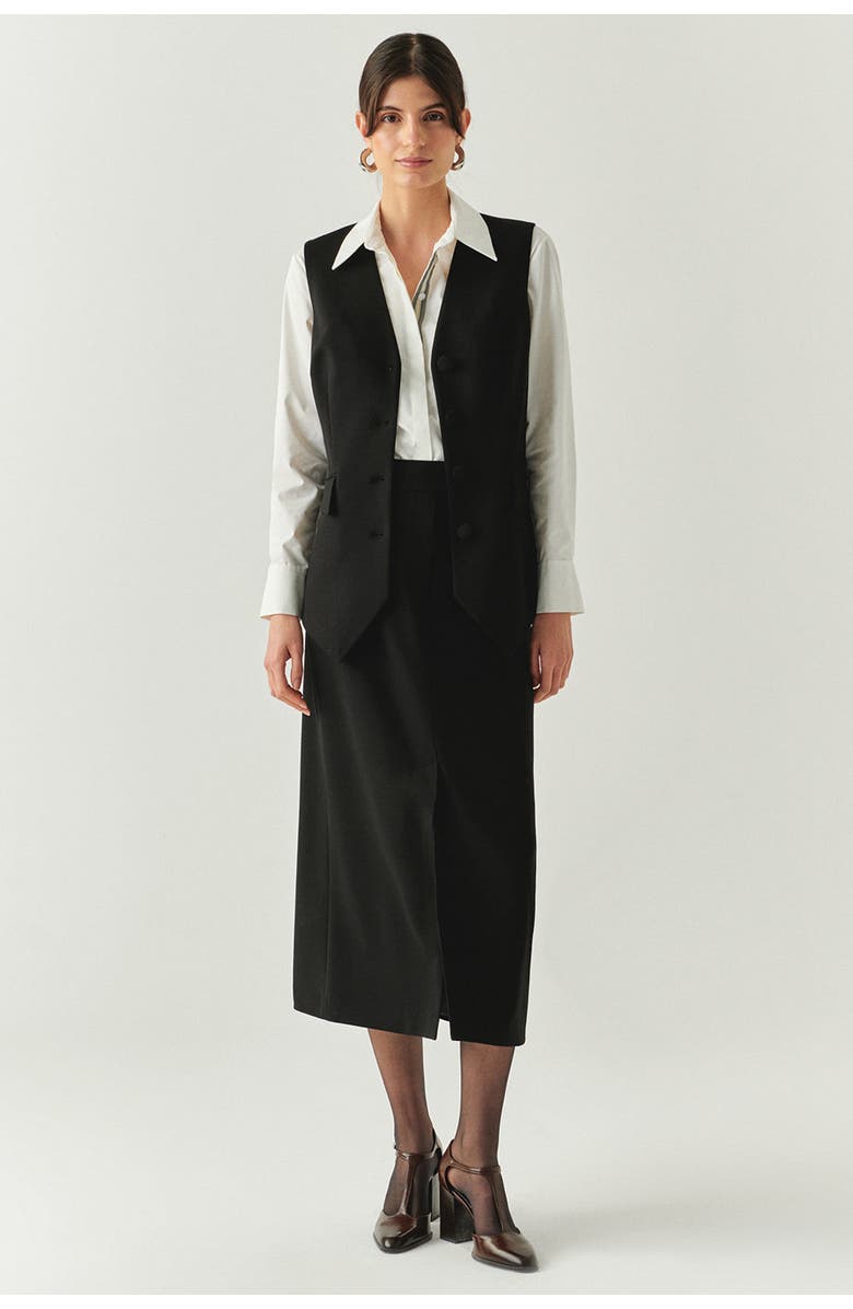 Exquise Celia Vest, Alternate, color, Black