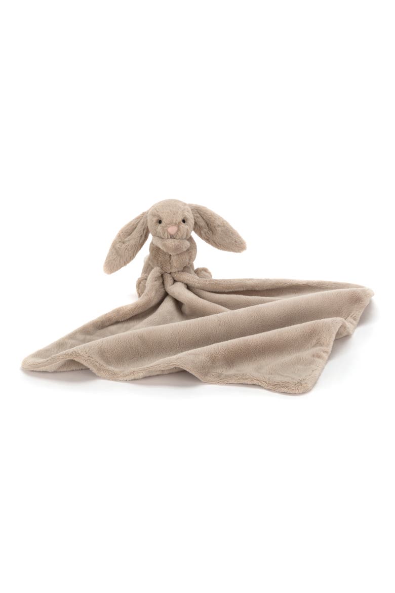 Bashful Bunny 5.9-Inch Plushie & Soother Blanket, Alternate, color, BROWN