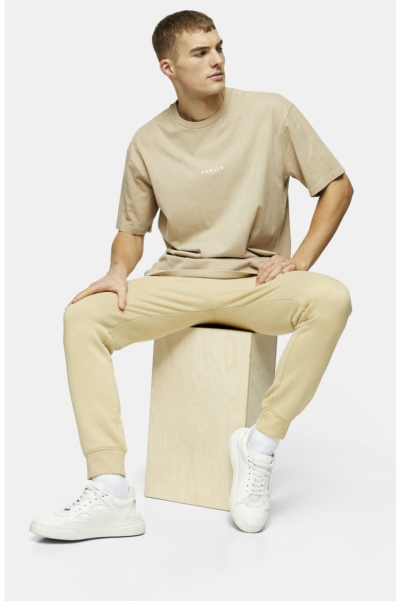 Dry Handle Skinny Fit Joggers, Alternate, color, STONE