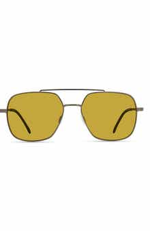 Eco Trinidad 56mm Polarized Aviator Sunglasses