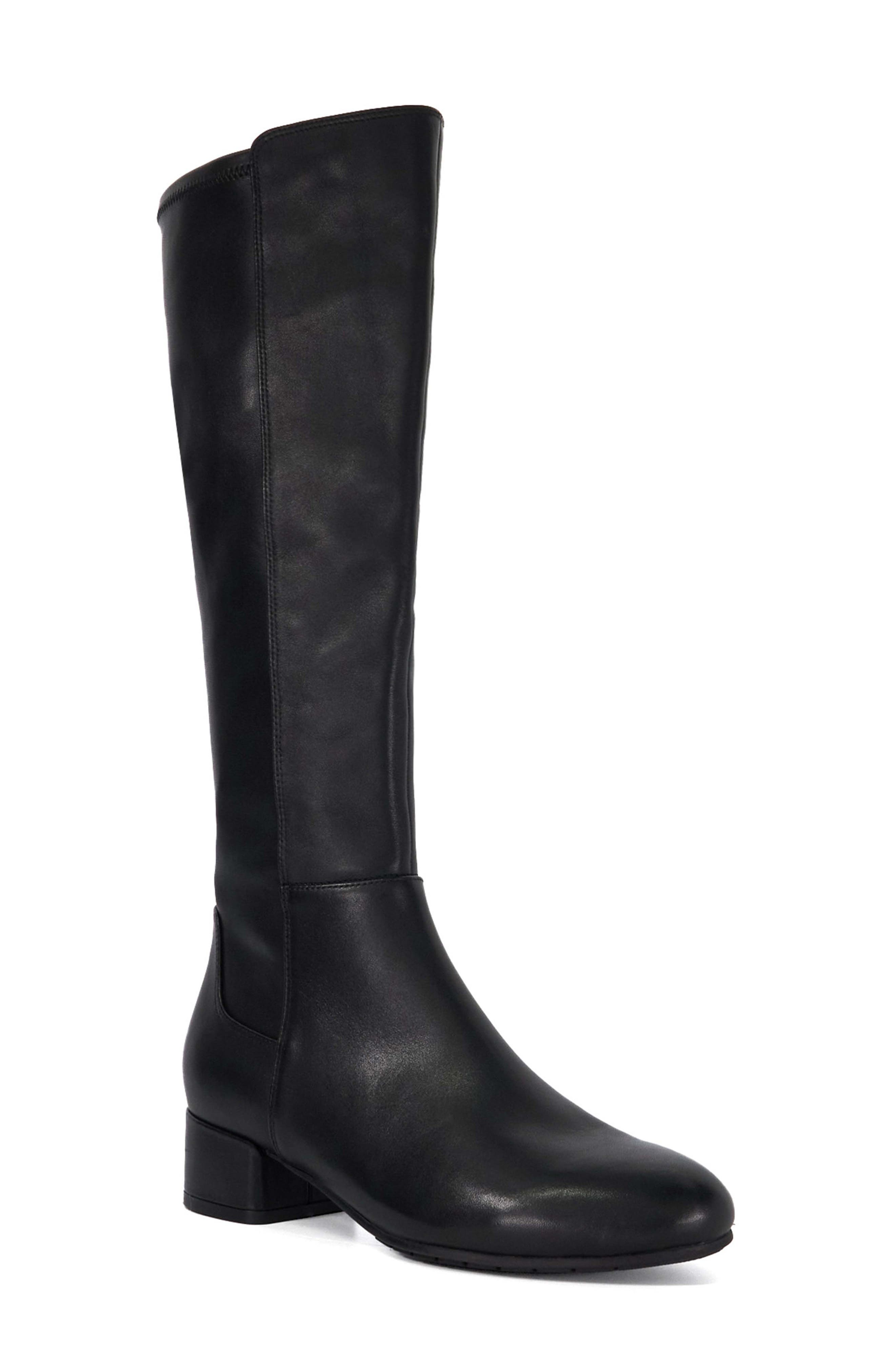 Dune London Tayla Knee High Boot, Main, color, Black