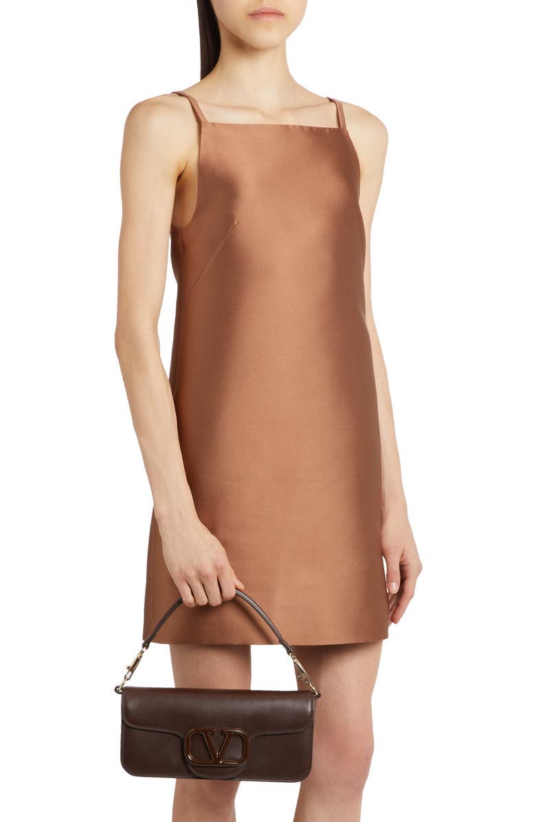 Valentino Garavani Locò Leather Shoulder Bag, Alternate, color,