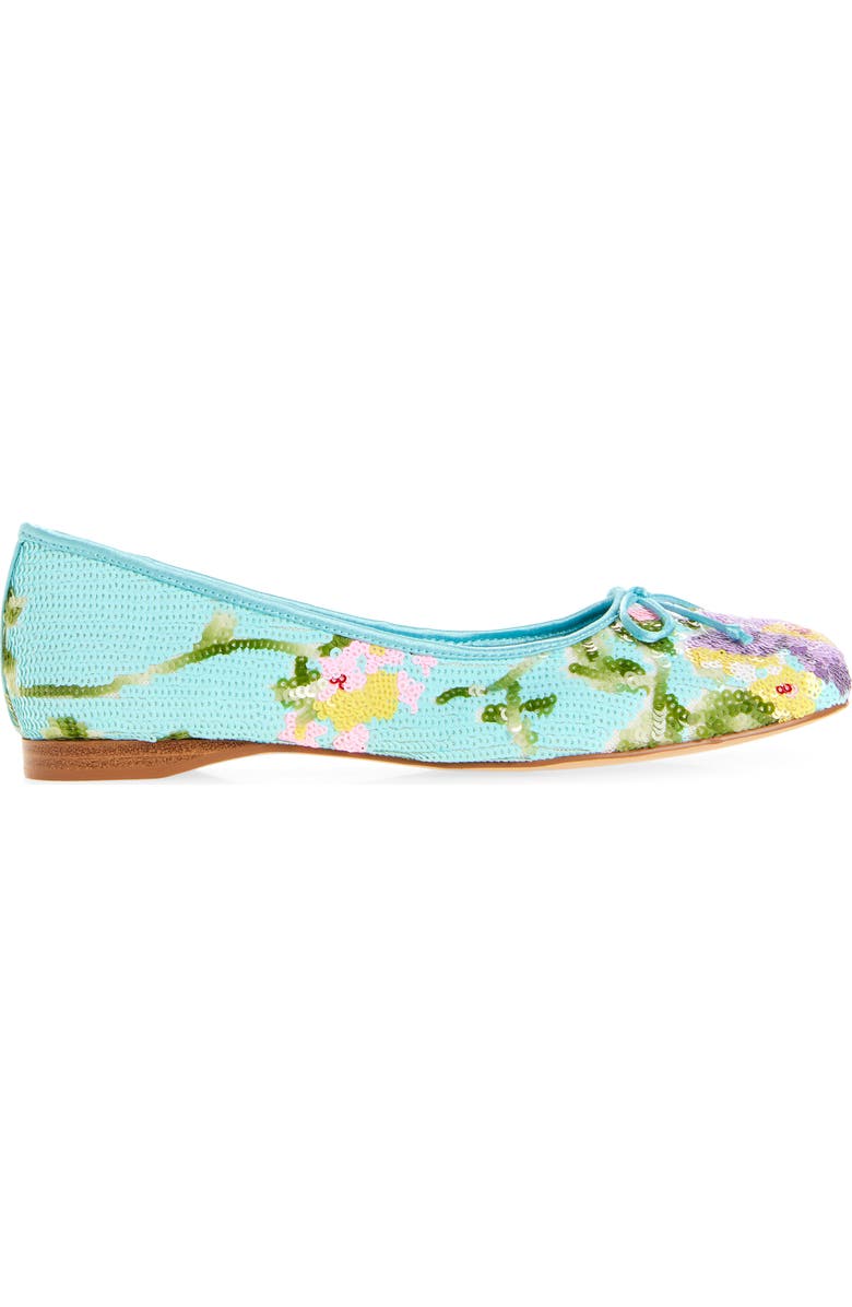 Jeffrey Campbell Kalli Sequin Flat, Alternate, color, Blue Combo
