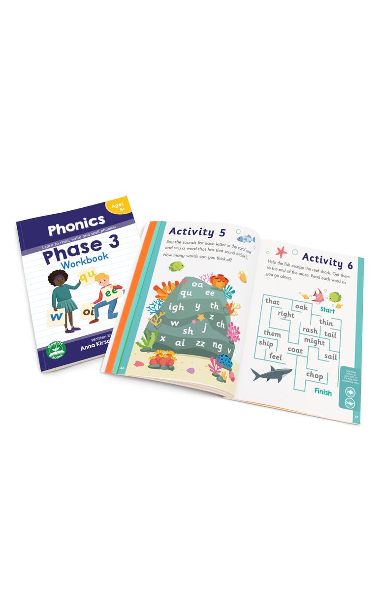 Junior Learning Phase 3 Phonics Workbook, Alternate, color, Multicolored