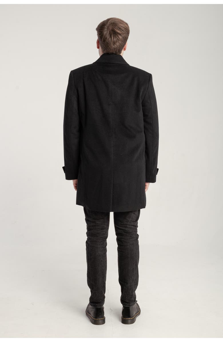 1982 Cashmere Single Breasted Coat, Alternate, color, Black