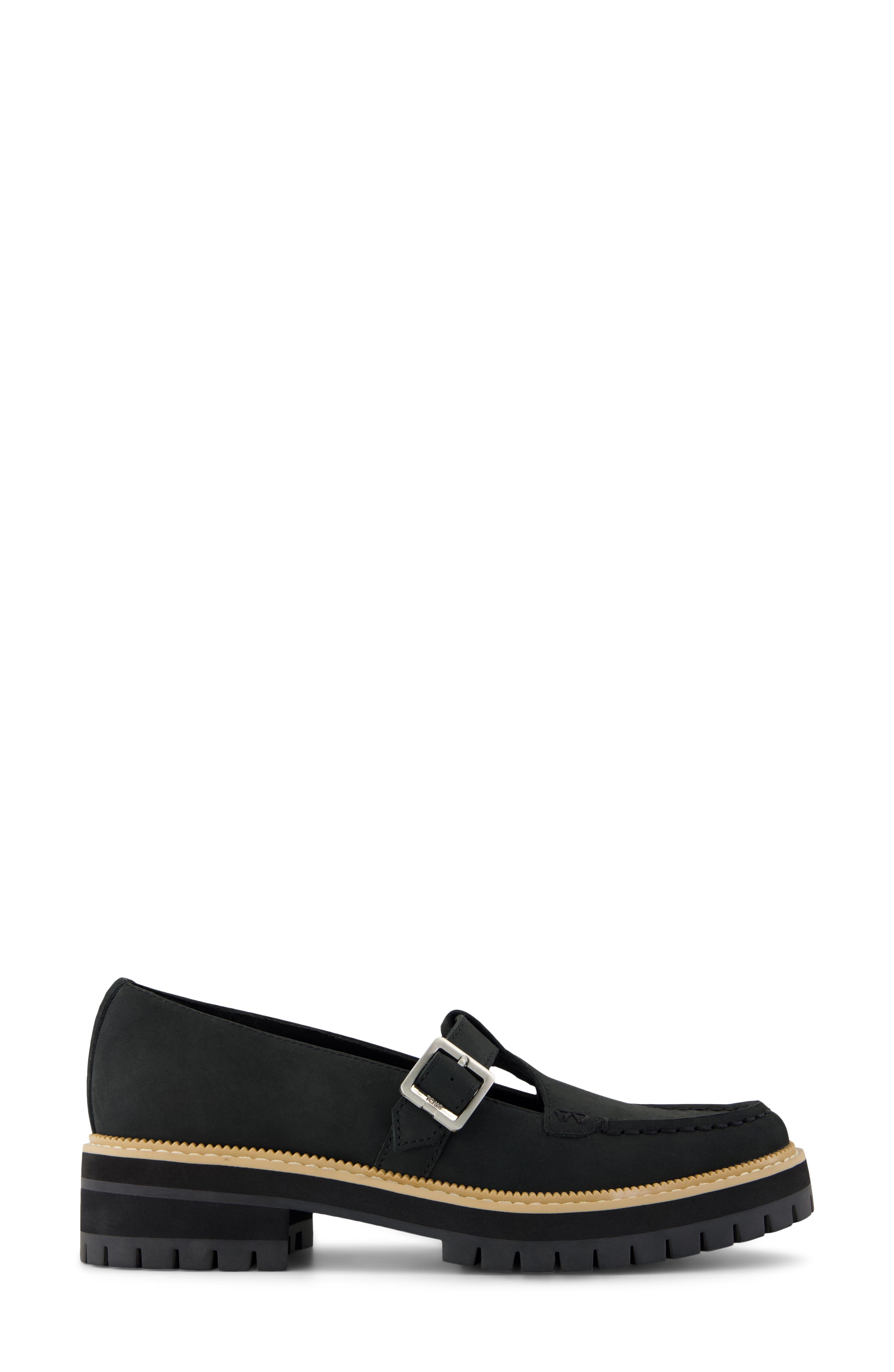 Cara Mary Jane Flat, Alternate, color, BLACK