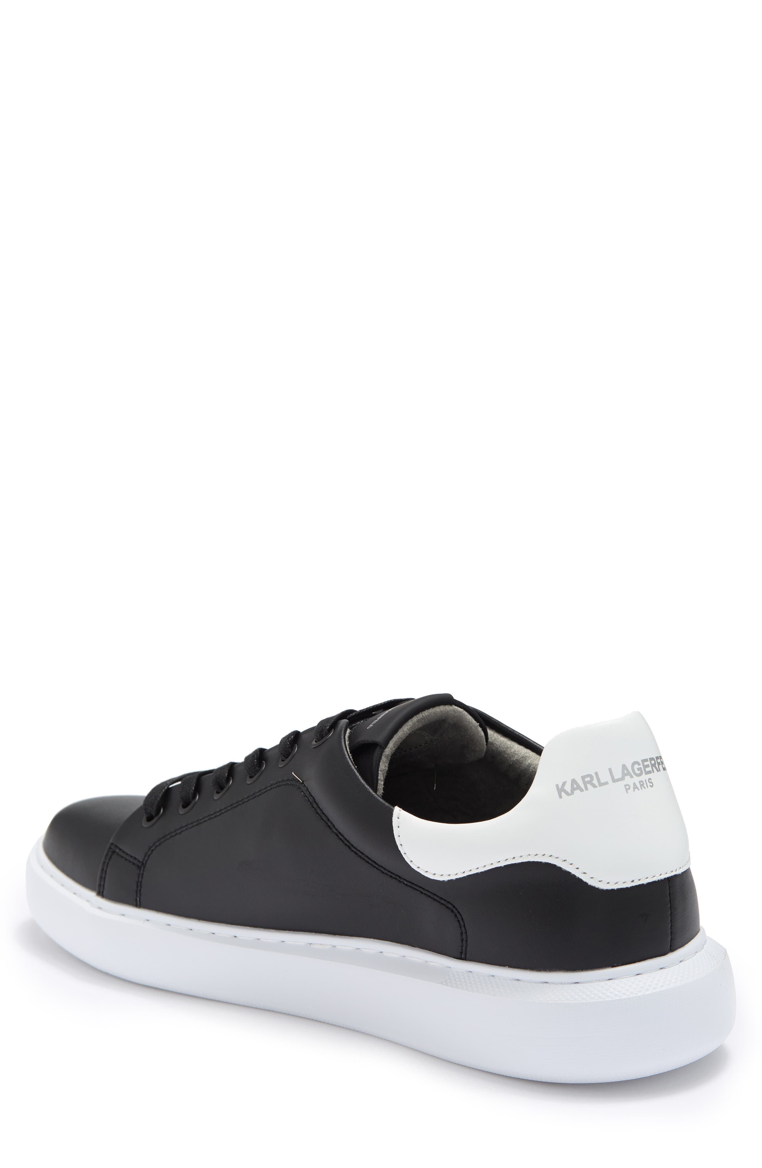 KARL LAGERFELD PARIS Karl Head Sneaker, Alternate, color, Black