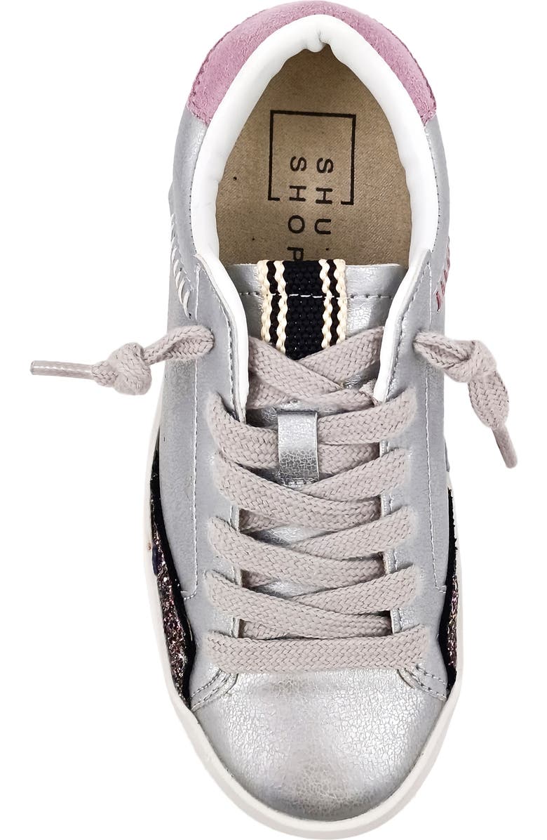 SHUSHOP Kids' Ruby Sneaker, Alternate, color, Silver
