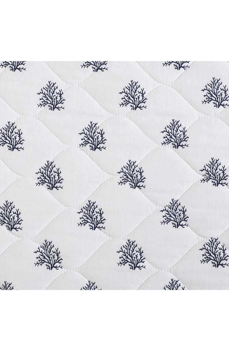 Nautica Coral Beach Cotton Quilt Set, Alternate, color, White/ Blue