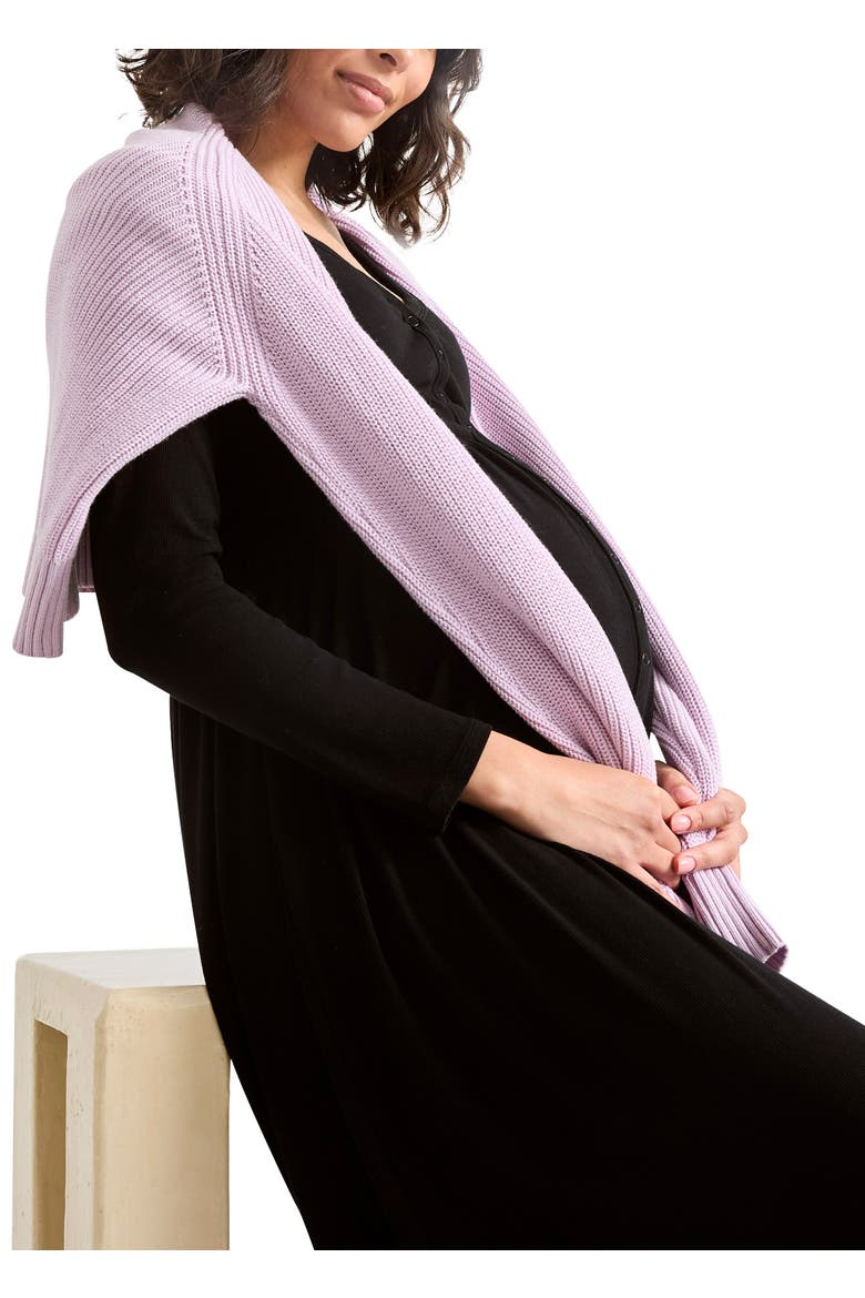 The Softest Rib Nursing Dress, Alternate, color, Black
