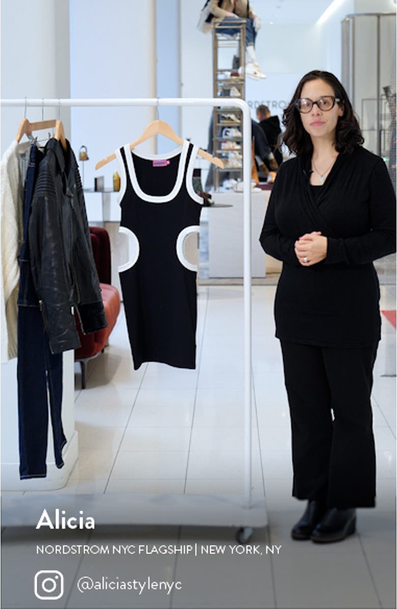 Contrast Cutout Rib Tank Minidress, sales video thumbnail